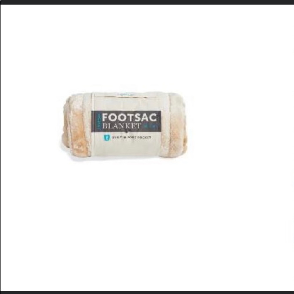 Lovesac honey wheat monochromatic FOOTSAC BLANKET
